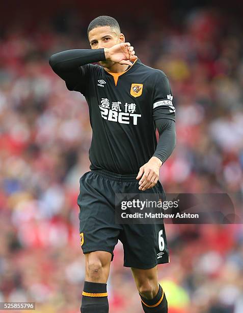 Dejected looking Curtis Davies of Hull City