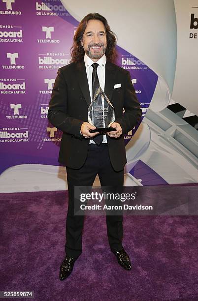 Marco Antonio Solis backstage at Billboard Latin Music Awards at Bank United Center on April 28, 2016 in Miami, Florida.