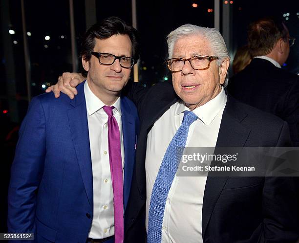 Host Ben Mankiewicz and journalist Carl Bernstein attend the TCM Classic Film Festival 2016 Opening Night After Party on April 28, 2016 in Los...