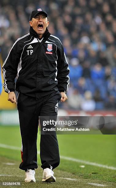 Tony Pulis the head coach / manager of Stoke City