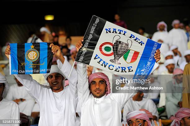 Arab football fans supporting FC Internazionale Milano