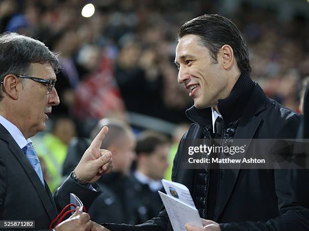 Niko Kovac manager / head coach of Croatia and Gerado Martino manager / head coach of Argentina