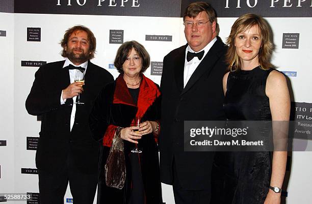 The Judges attend the reception for The Tio Pepe/Carlton London Restaurant Awards 2005 at the Grosvenor House Hotel on April 4, 2005 in London....