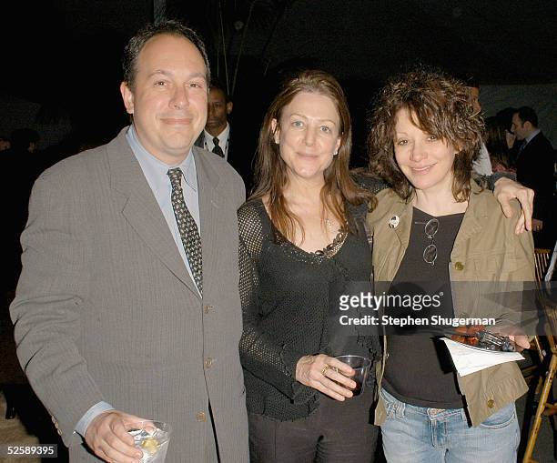 Executive producer Mark Gordon, Carrie Frazier and director Amy Heckerling attend the after party for the HBO Films screening of "Warm Springs" at...