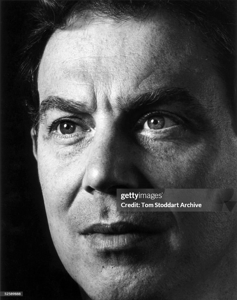 Tony Blair MP is seen during the 1997 General Election campaign... News