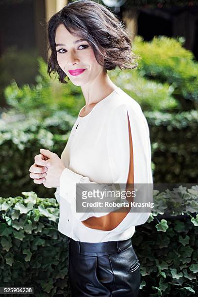 Actress Nicole Grimaudo is photographed for Self Assignment on February 03, 2015 in Rome, Italy.