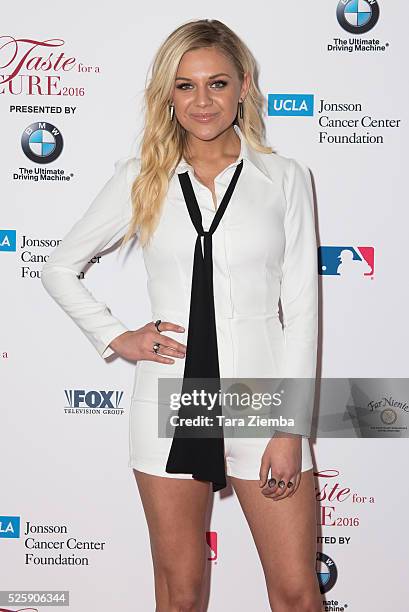 Singer Kelsea Ballerini attends Taste for a Cure Gala at the Beverly Wilshire Four Seasons Hotel on April 28, 2016 in Beverly Hills, California.