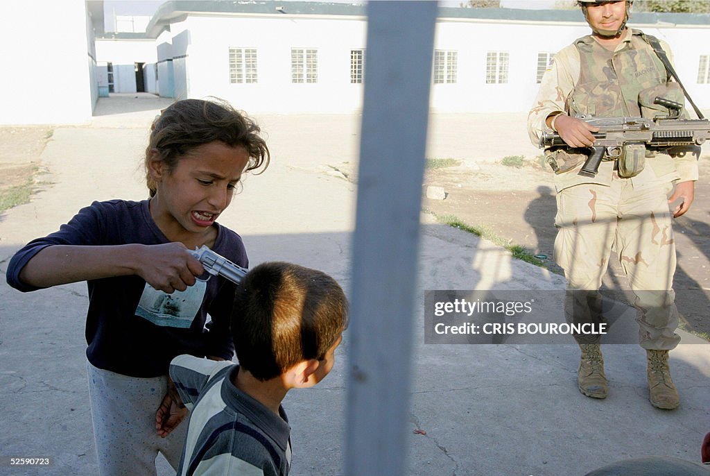 A US Army soldier from the 1-5 Infantry