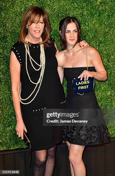 Jane Rosenthal and Juliana Hatkoff attend the 11th Annual Chanel Tribeca Film Festival Artists Dinner at Balthazar on April 18, 2016 in New York City.