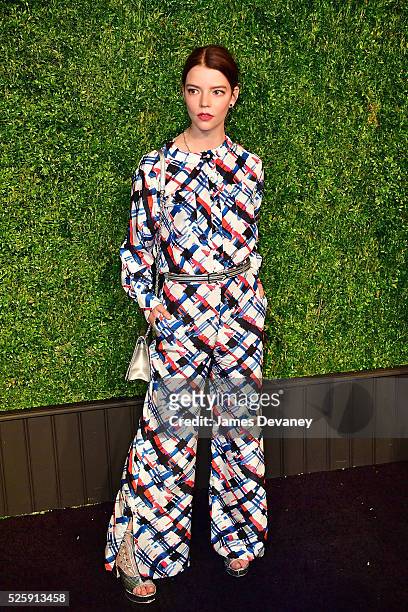 Anya Taylor-Joy attends the 11th Annual Chanel Tribeca Film Festival Artists Dinner at Balthazar on April 18, 2016 in New York City.