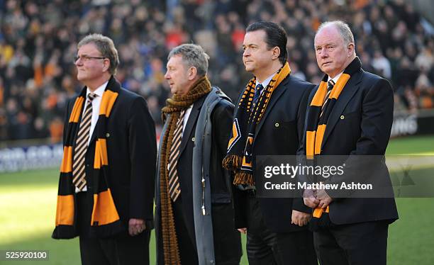 Steve Morgan the owner / chairman of Wolverhampton Wanderers, Jez Moxey the CEO of Wolverhampton Wanderers, Jon Bowater Director of Wolverhampton...