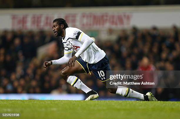 Emmanuel Adebayor of Tottenham Hotspur