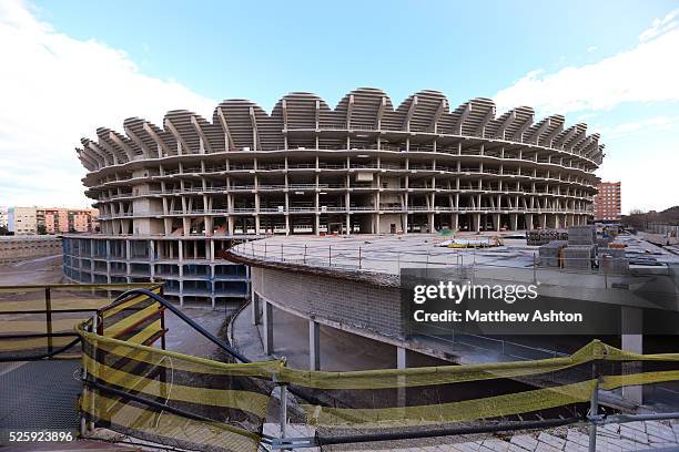 The Nou Mestalla, the new stadium for Valencia CF. The basic concrete structure of the stadium was built between August 2007 and February 2009, but...