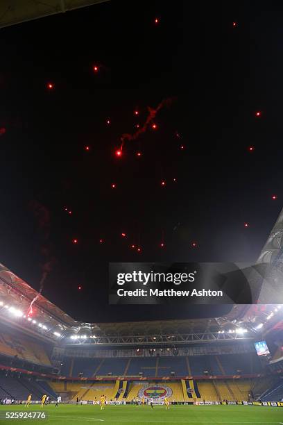 With the Fenerbache v BATE Borisov in the Sukru Saracoglu stadium the home of Fenerbache game played without any fans due to a UEFA ban of playing...
