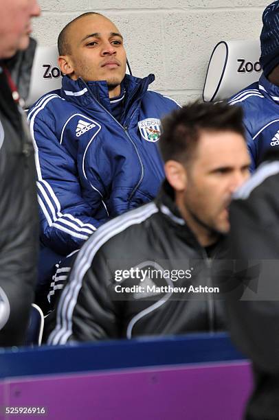 Peter Odemwingie of West Bromwich Albion back on the bench for the first time since his trip to QPR on transfer deadline day