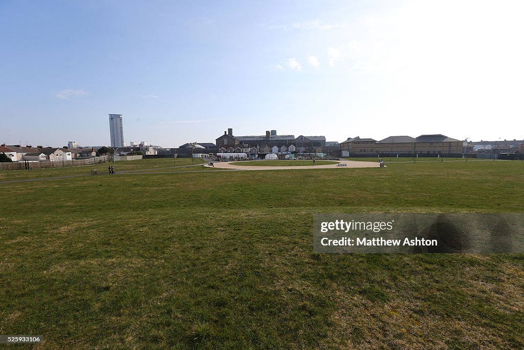 Vetch Field Stadium - old home of Swansea City Demolition work on the ...