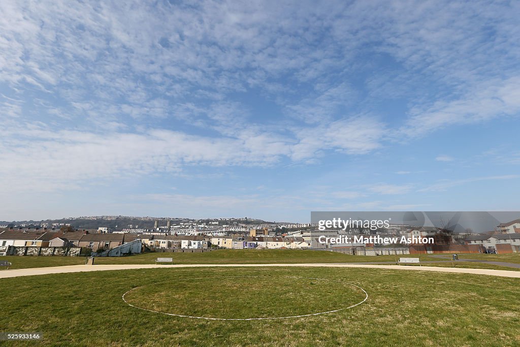 Vetch Field Stadium - old home of Swansea City Demolition work on the ...