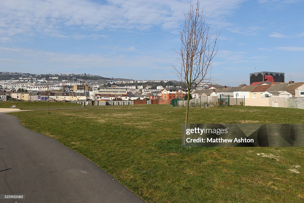 Vetch Field Stadium - old home of Swansea City Demolition work on the ...