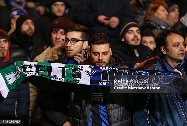 Bar scarf of Celtic v FC Internazionale