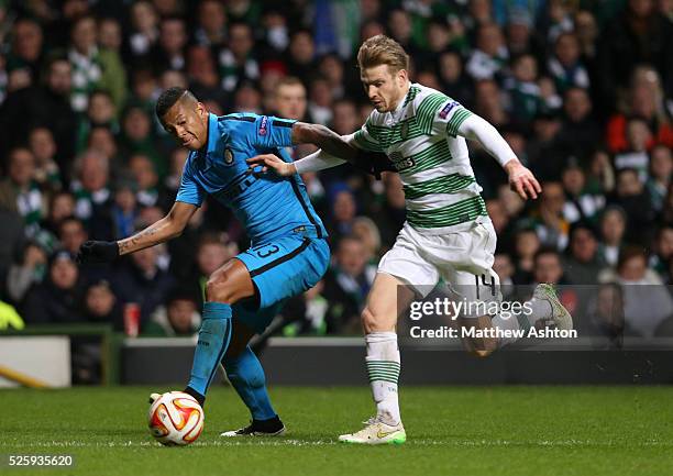 Fredy Guarin of Inter Milan / Internazionale and Stuart Armstrong of Celtic