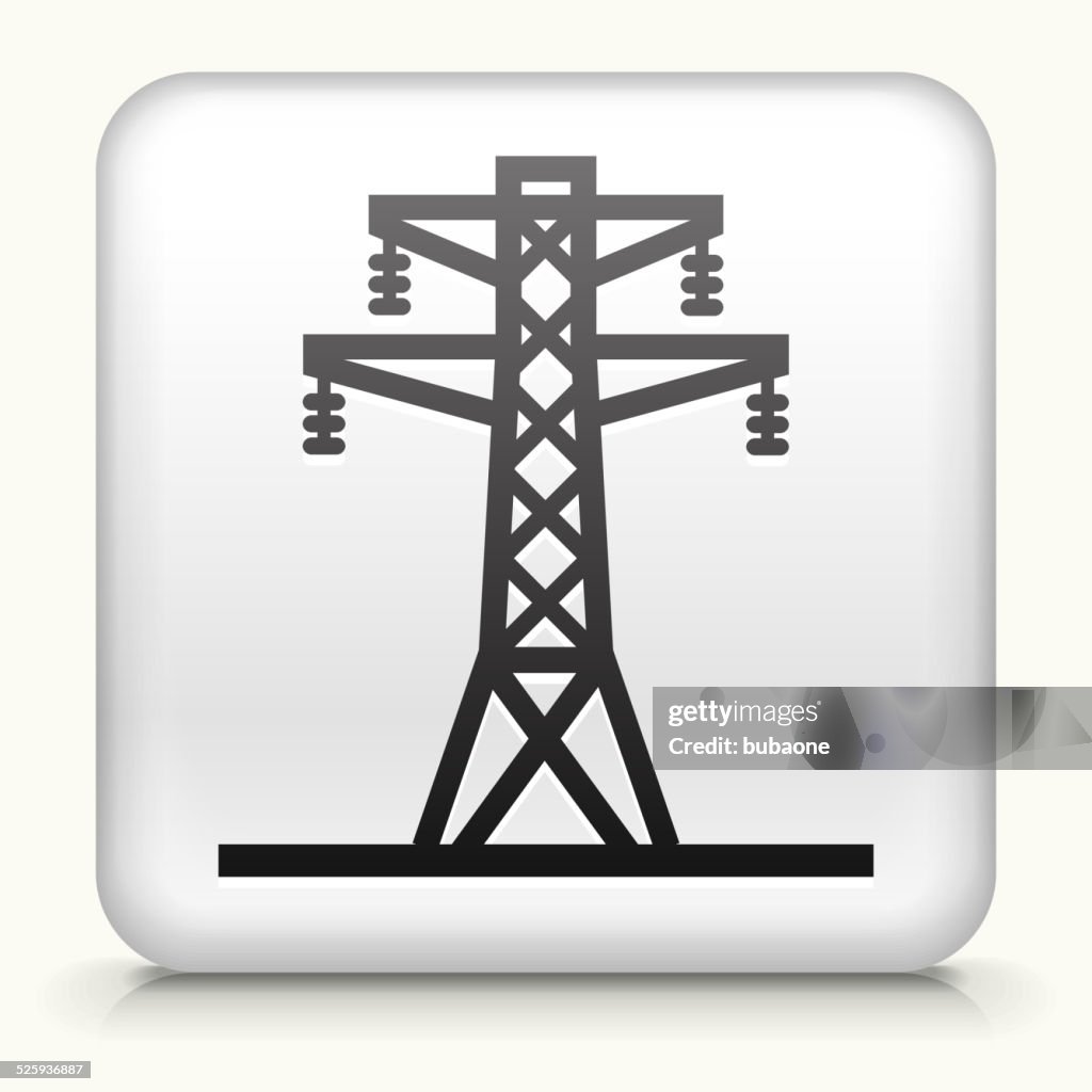 Tower Button Square Button With Electric Tower High-Res Vector Graphic - Getty Images