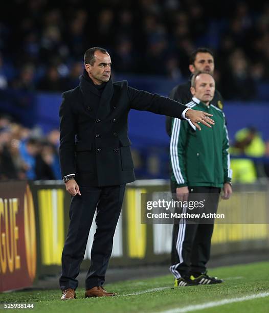 Everton manager Roberto Martinez