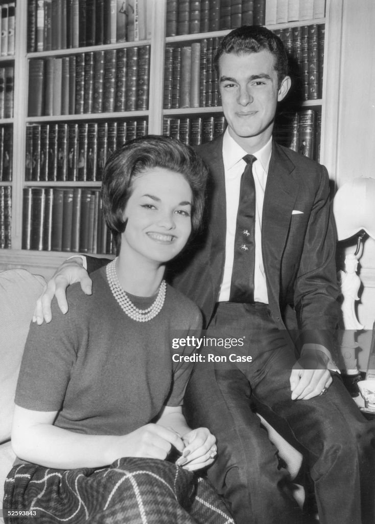 Henry Robin Ian Russell, the Marquess of Tavistock , with his fiancee ...