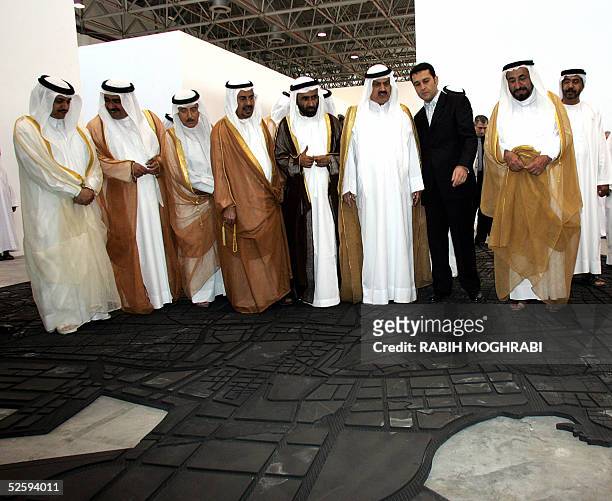 Sheikh Sultan Bin Mohammed Al Qasimi Member of the Supreme Council and Ruler of Sharjah, visit the installation "Beirut Kawtchouk" by Lebanese artist...