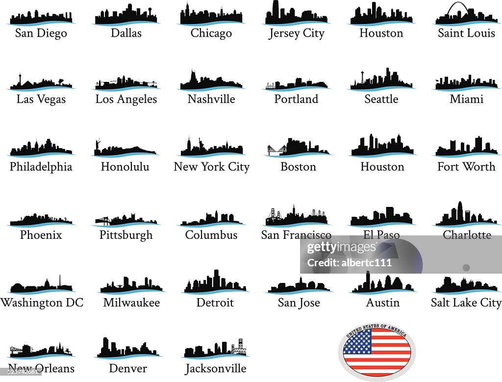 US Cityscape Graphics