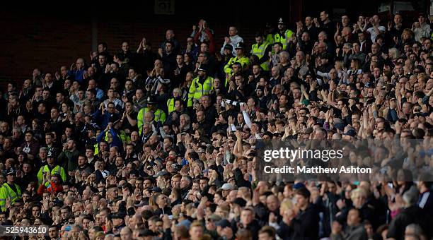 West Bromwich Albion Fans during the minutes applause for the Justice for Jeff Astle campaign on nine minutes