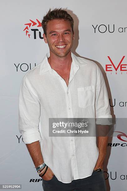 Lincoln Lewis arrives ahead of Gold Coast premiere of 'YOU and ME' at Event Cinemas Pacific Fair on April 29, 2016 in Gold Coast, Australia.