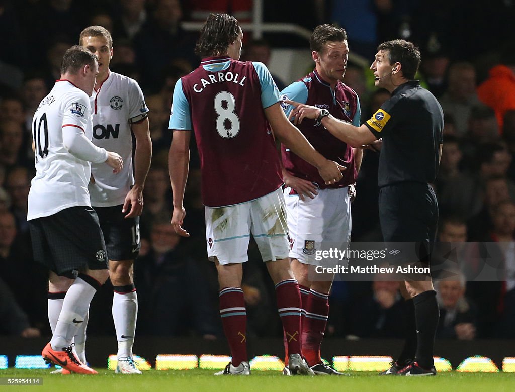 Soccer - Barclays Premier League - West Ham United v Manchester United