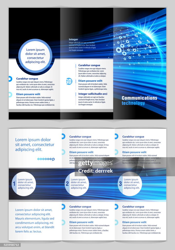 Communication Technology Graphics Design Graphic Design Template Communications Technology High-Res Vector ...