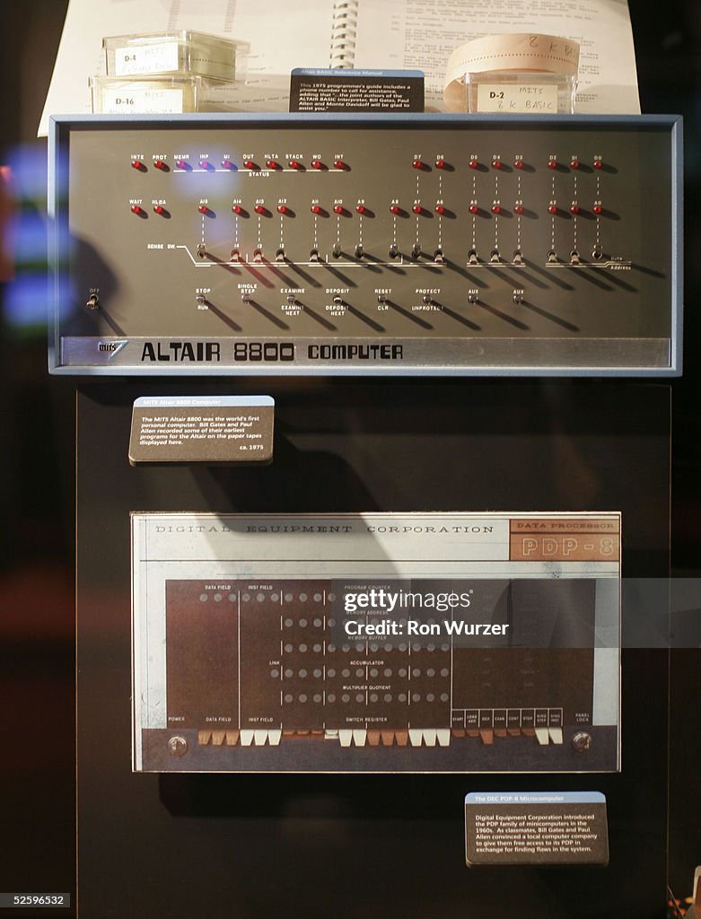 Altair 8800 computer, the world's first personal computer, lies on ...