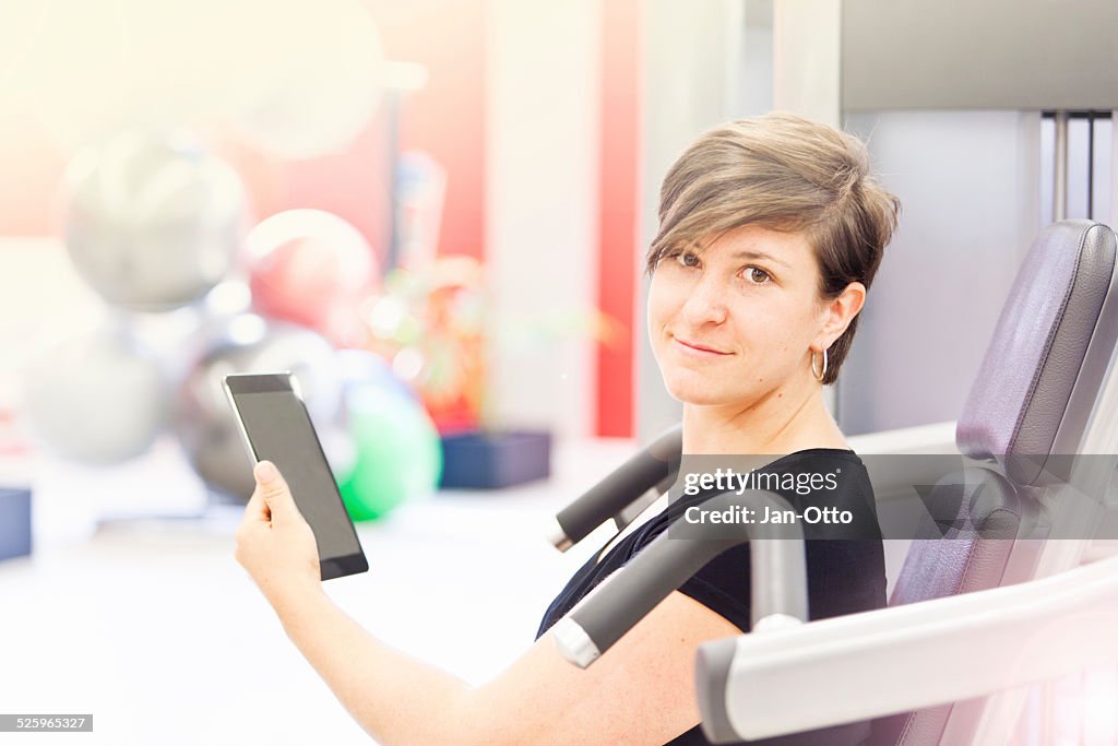 Sie Ihren trainingsplan sein, die auf einem tablet PC