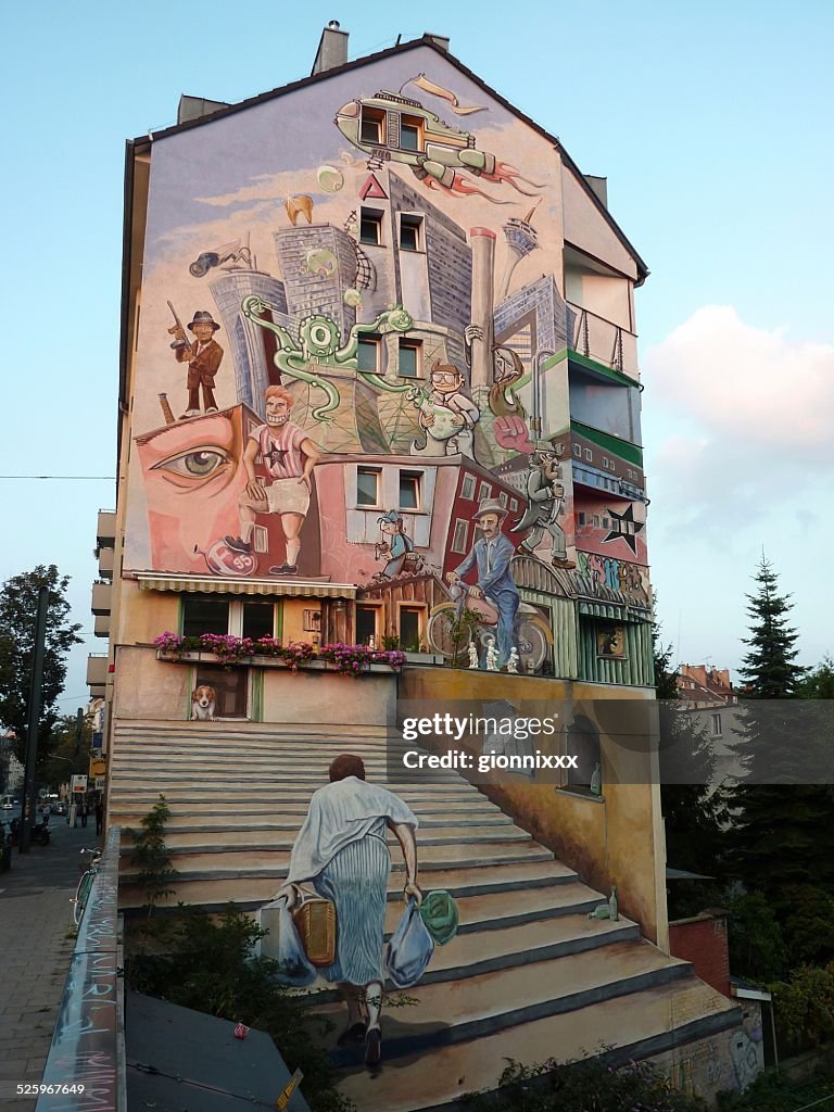 Painted house, Dusseldorf Germany