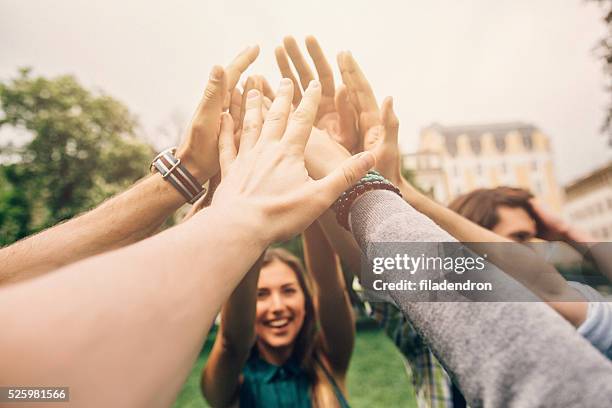 teamwork (teamarbeit) - viele gegenstände stock-fotos und bilder