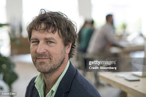Randy Stowell, co-founder and chief experience officer for Mod, stands for a photograph inside the company's workspace in San Francisco, California,...