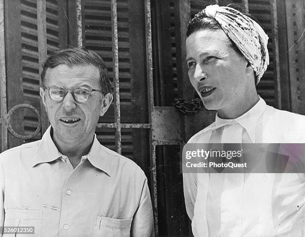 Jean-Paul Sartre and Simone de Beauvoir , Dakar, Senegal, April 1950.