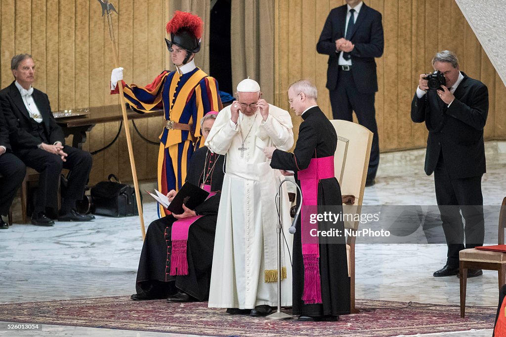Pope Francis and US Vice President Joe Biden in Vatican