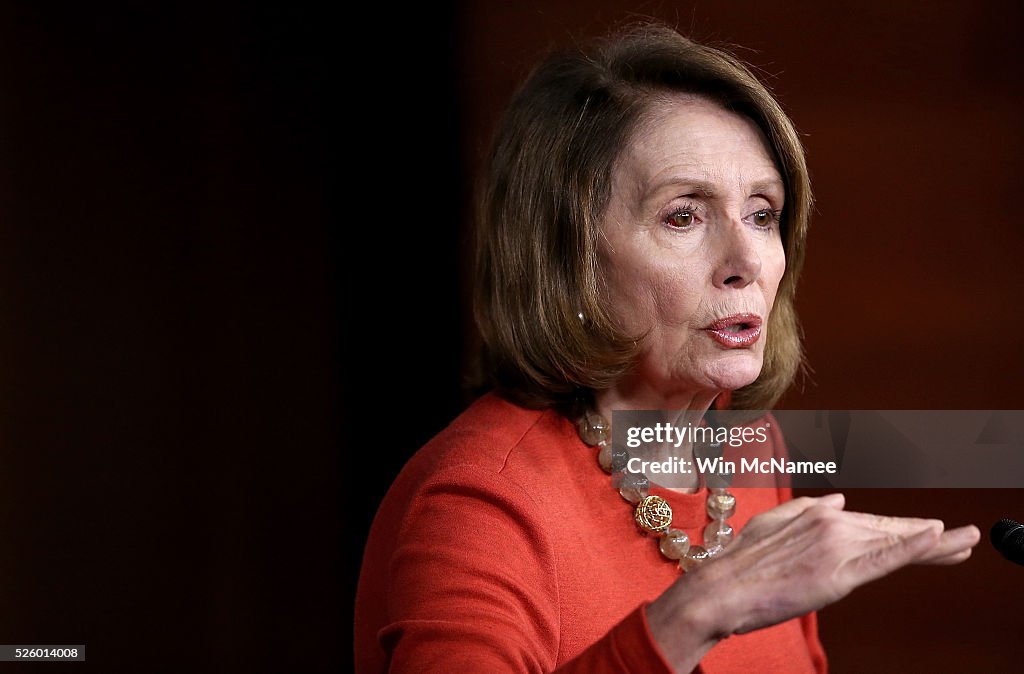 Nancy Pelosi Holds Weekly News Conference On Capitol Hill