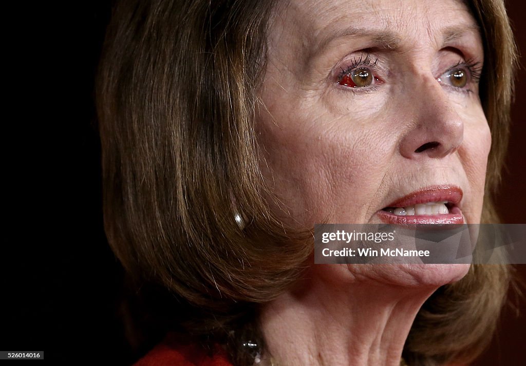 Nancy Pelosi Holds Weekly News Conference On Capitol Hill