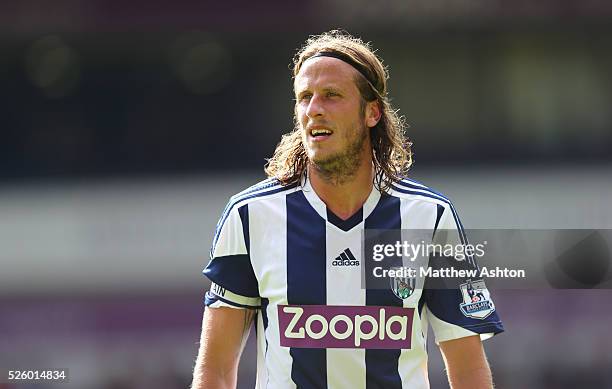 Jonas Olsson of West Bromwich Albion