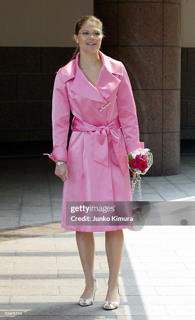 Crown Princess Victoria Of Sweden Visits Japan
