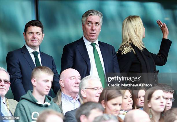 John Delaney Football Association of Ireland Chief Executive attends the match