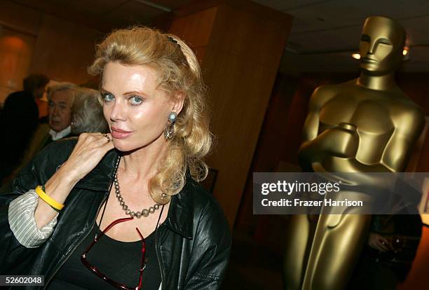 Actress Kristina Wayborn attends the Academy of Motion Picture Arts and Sciences Centennial tribute to Oscar-winning actress Greta Garbo on April 7,...