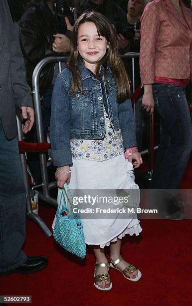 Actress Isabel Conner attends the film premiere of "The Amityville Horror" at the Arclight Cinerama Dome on April 7, 2005 in Los Angeles, California.