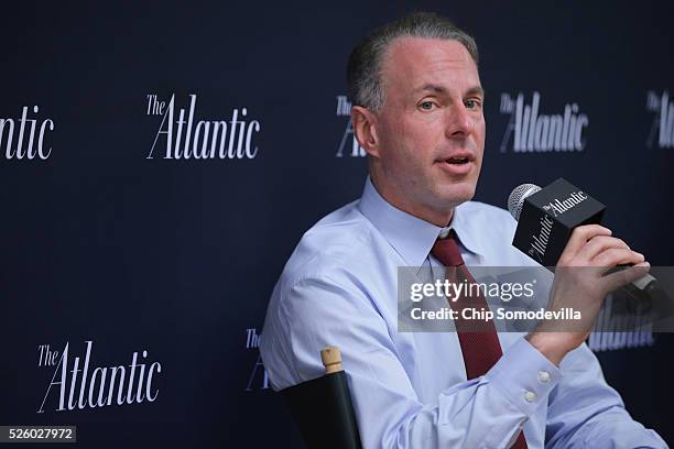 Ebay President and CEO Devin Wenig discusses data and technology's affect on global trade during The Atlantic magazine's Exchange at The Watergate...