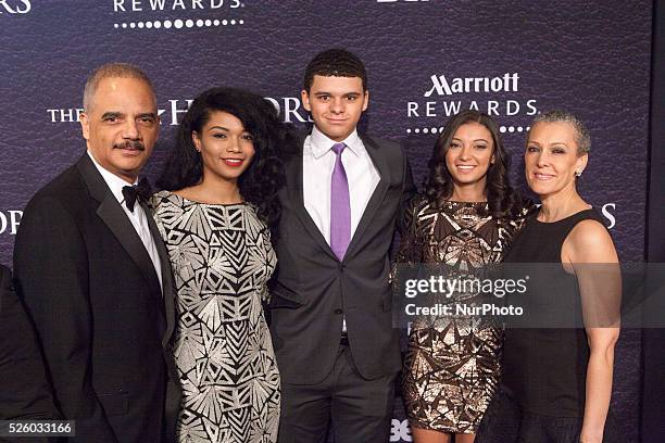 On Saturday, March 5 at the Warner Theater, , Honoree Eric Himpton Holder, Jr., his daughter Brooke, his son Eric Holder III, his daughter Maya ,and...