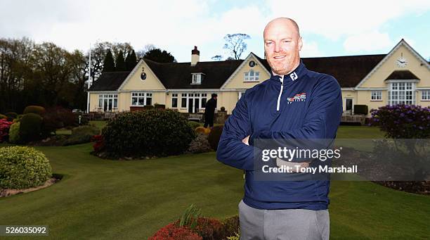 Craig Shave of Whetstone Golf Club winner of the PGA Professional Championship - Midland Qualifier at Little Aston Golf Club on April 29, 2016 in...